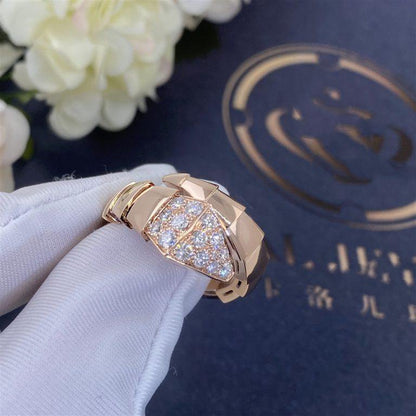 [Moco]SERPENTI RING PINK GOLD DIAMOND