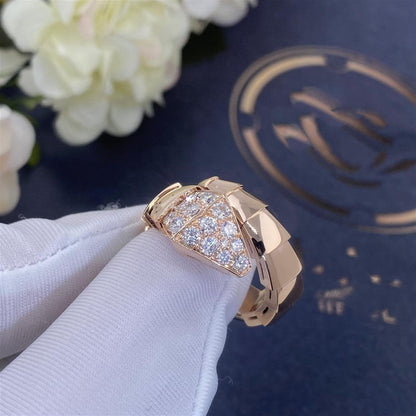 [Moco]SERPENTI RING PINK GOLD DIAMOND