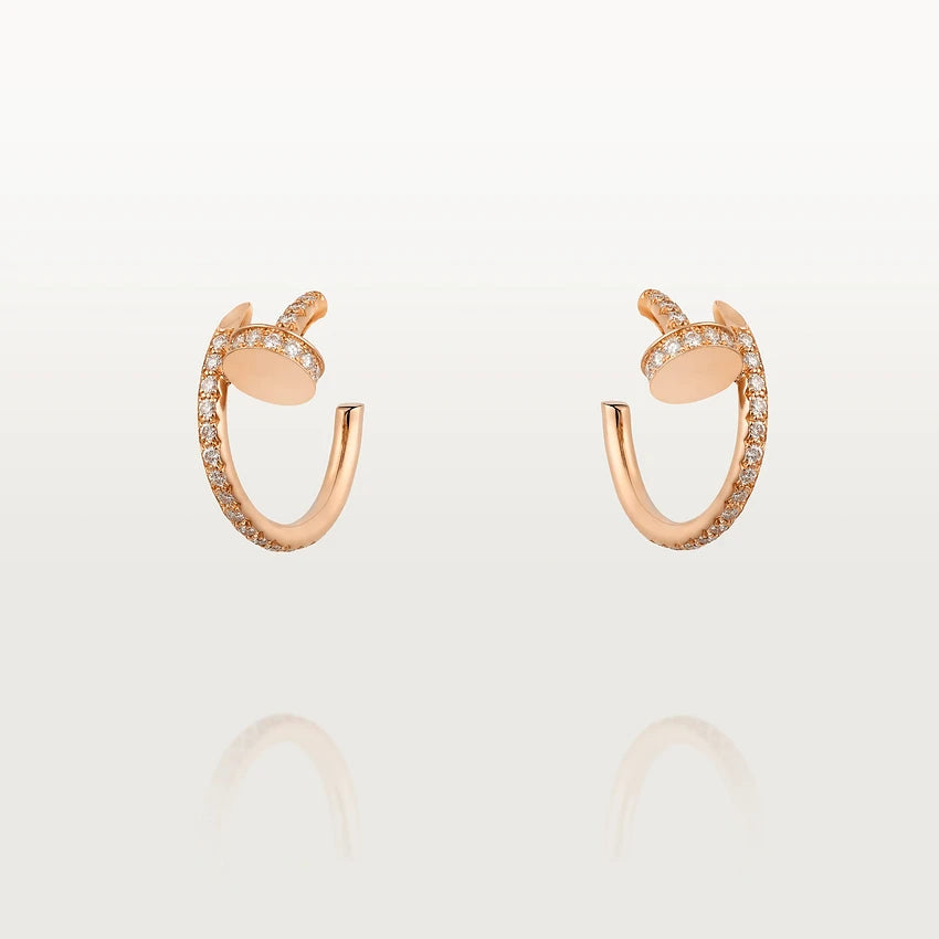 [Moco]JUSTE EARRINGS 12.75MM PINK GOLD DIAMOND