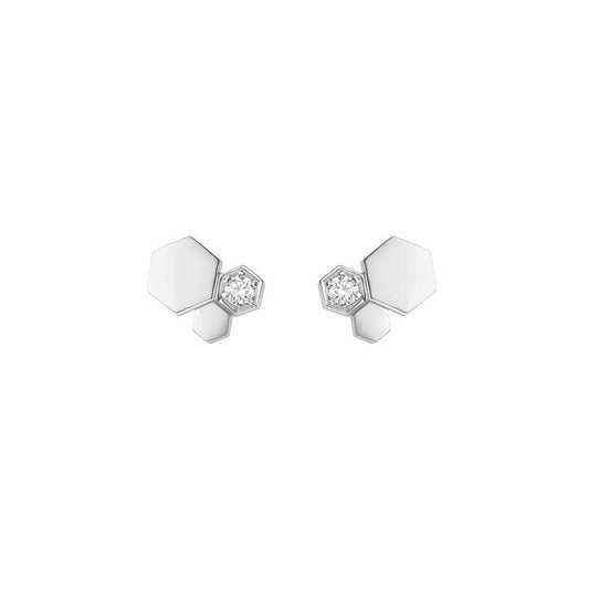 [Moco]BEE LOVE SILVER DIAMOND EARRINGS