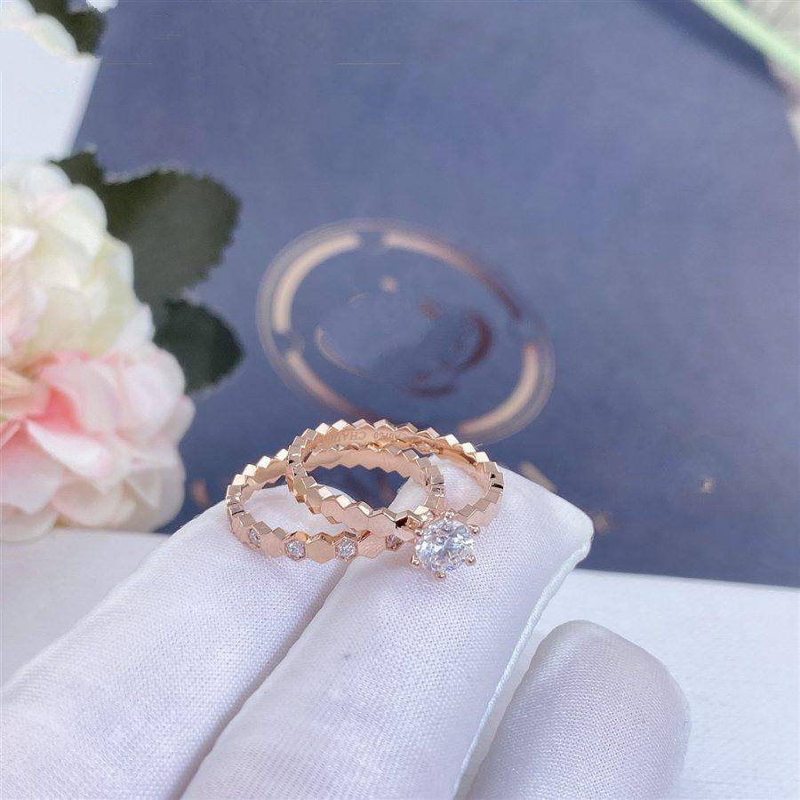 [Moco]BEE LOVE RING PINK GOLD 1 DIAMOND