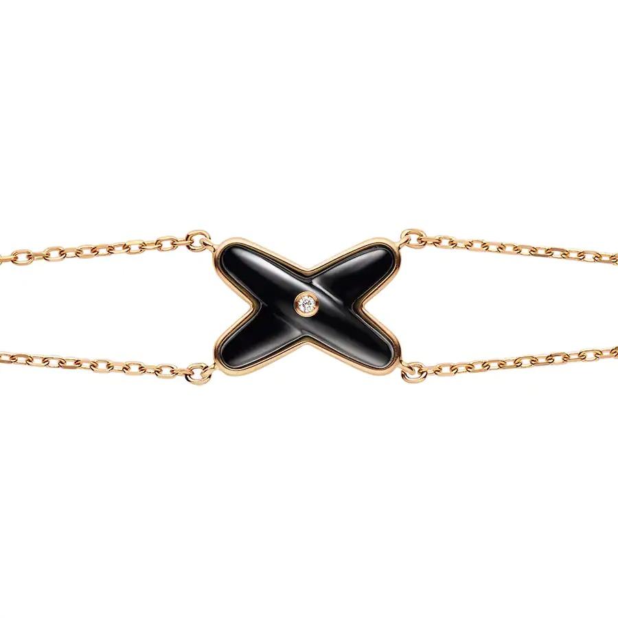 [Moco]JEUX BRACELET ONYX PINK GOLD 1 DIAMOND