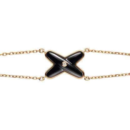 [Moco]JEUX BRACELET ONYX PINK GOLD 1 DIAMOND