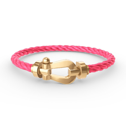 [Moco]FORCE LARGE HORSESHOE NO DIAMOND BRACELET GOLD