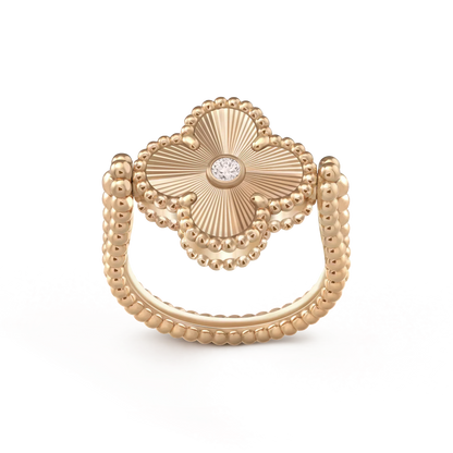 [Moco]CLOVER RIVERSIBLE ROSE GOLD RING