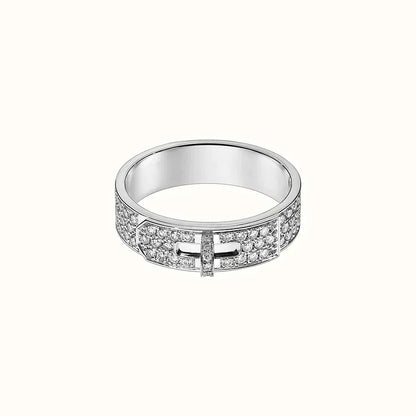 [Moco]KELLY SILVER DIAMOND RING