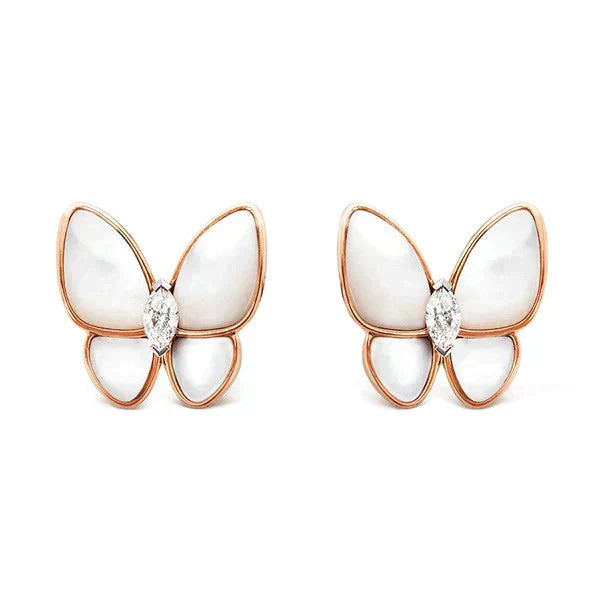 [Moco]BUTTERFLY MOP DIAMOND EARRINGS