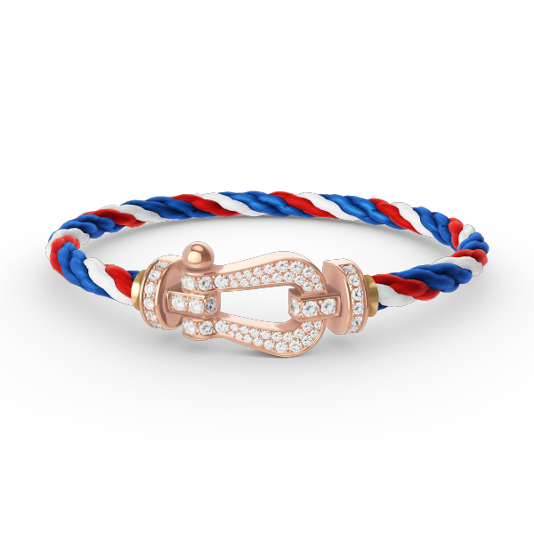 [Moco]FORCE LARGE HORSESHOE FULL DIAMOND BRACELET ROSE GOLD