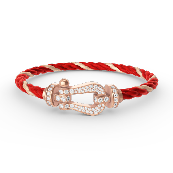 [Moco]FORCE LARGE HORSESHOE FULL DIAMOND BRACELET ROSE GOLD