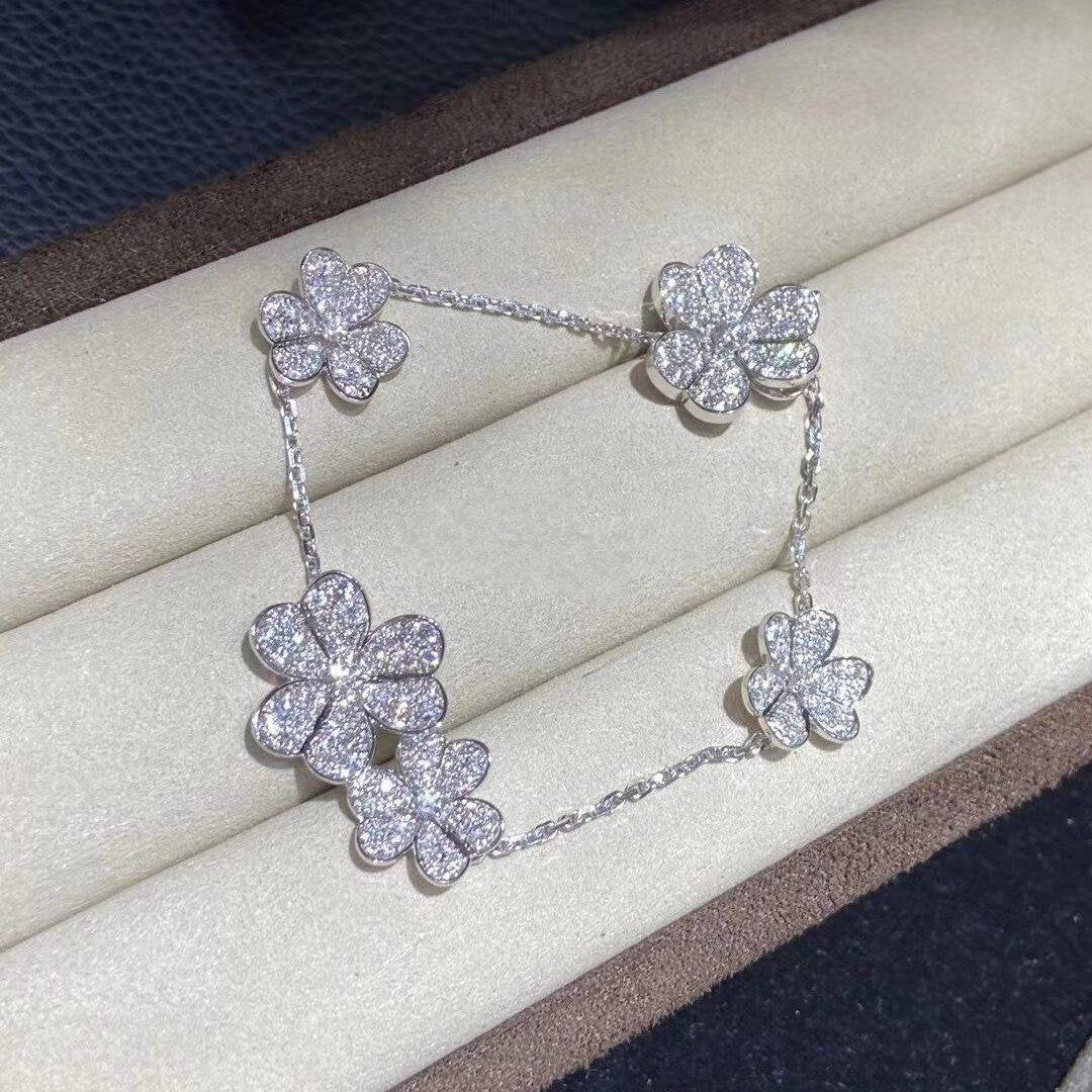 [Moco]FRIVOLE SILVER 5 FLOWERS BRACELET