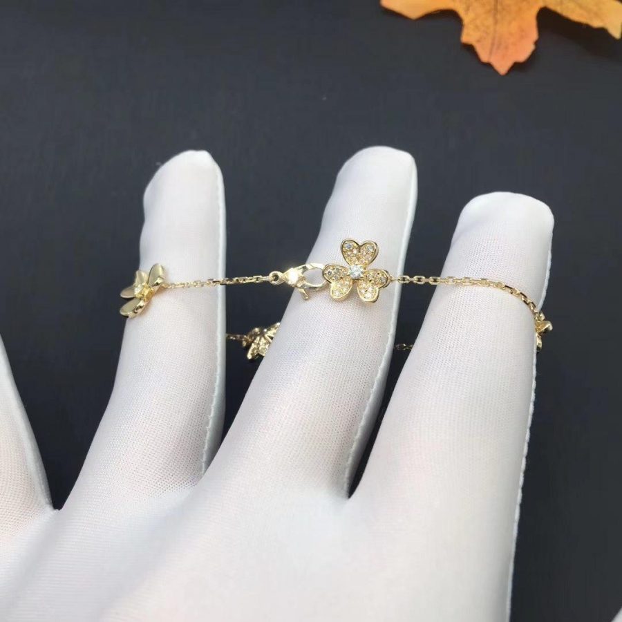 [Moco]FRIVOLE GOLD 5 FLOWERS BRACELET