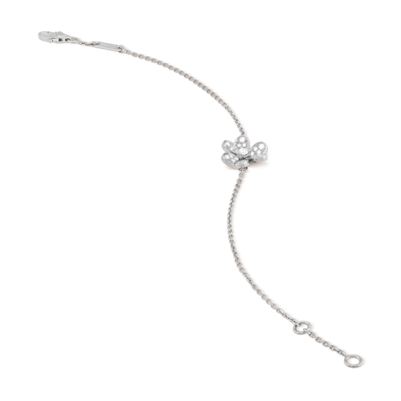 [Moco]FRIVOLE SILVER FLOWER DIAMOND BRACELET