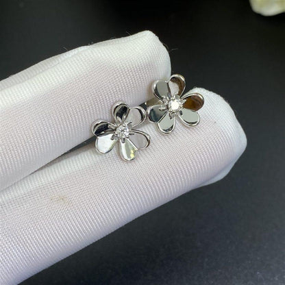 [Moco]FRIVOLE MINI SILVER FLOWER EARRINGS