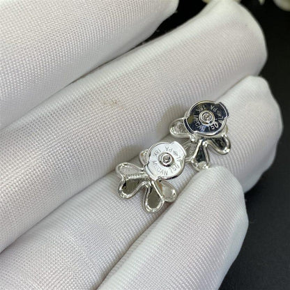 [Moco]FRIVOLE MINI SILVER FLOWER EARRINGS