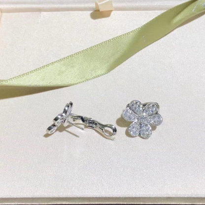 [Moco]FRIVOLE SILVER FLOWER DIAMOND EARRINGS