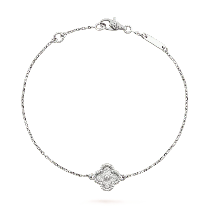 [Moco]CLOVER  SINGLE FLOWER BRACELET SILVER