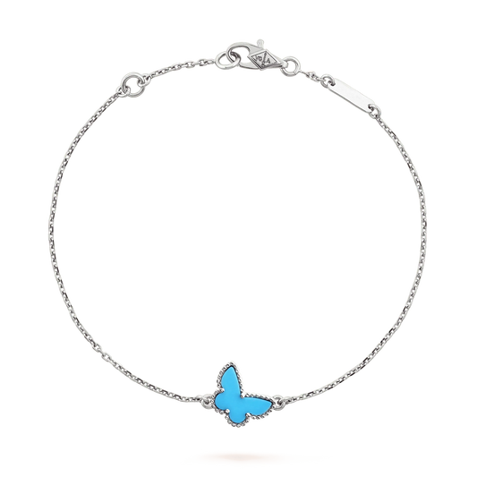 [Moco]BUTTERFLY TURQUOISE BUTTERFLY BRACELET SILVER