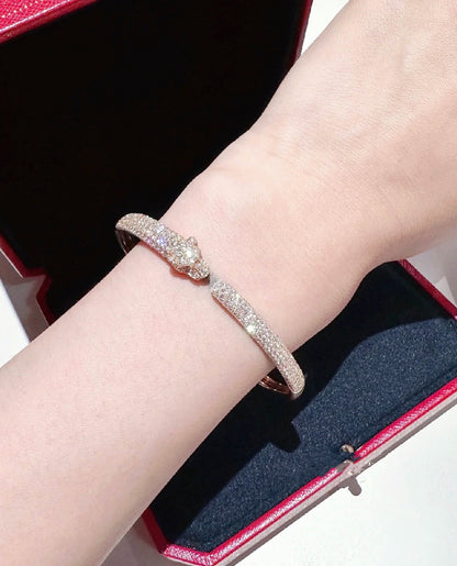 [Moco]PANTHERE FULL DIAMOND OPEN BRACELET