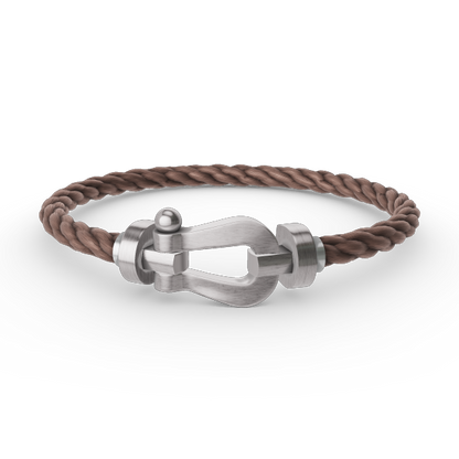 [Moco]FORCE LARGE HORSESHOE NO DIAMOND BRACELET SILVER