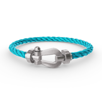 [Moco]FORCE LARGE HORSESHOE NO DIAMOND BRACELET SILVER