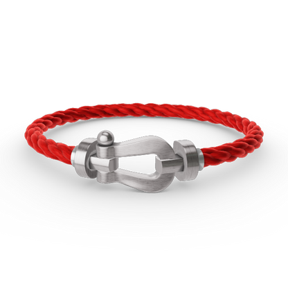 [Moco]FORCE LARGE HORSESHOE NO DIAMOND BRACELET SILVER